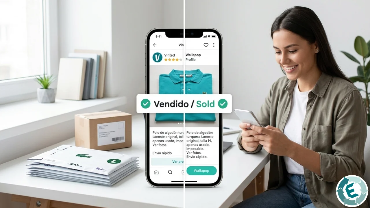 Estrategia de venta omnicanal publicando la misma ropa en Vinted y Wallapop para duplicar ventas.