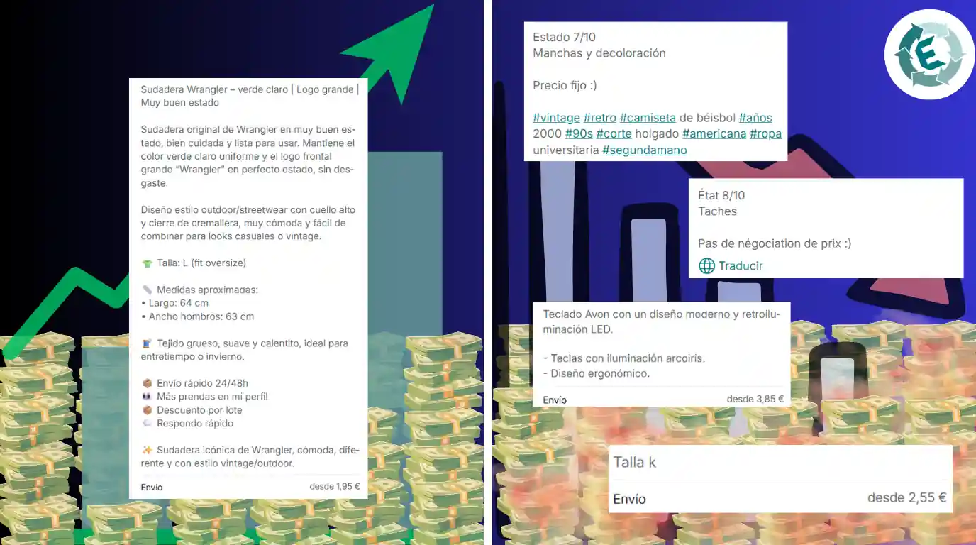 Ejemplo de anuncio optimizado para vender en Vinted y Wallapop rápido.