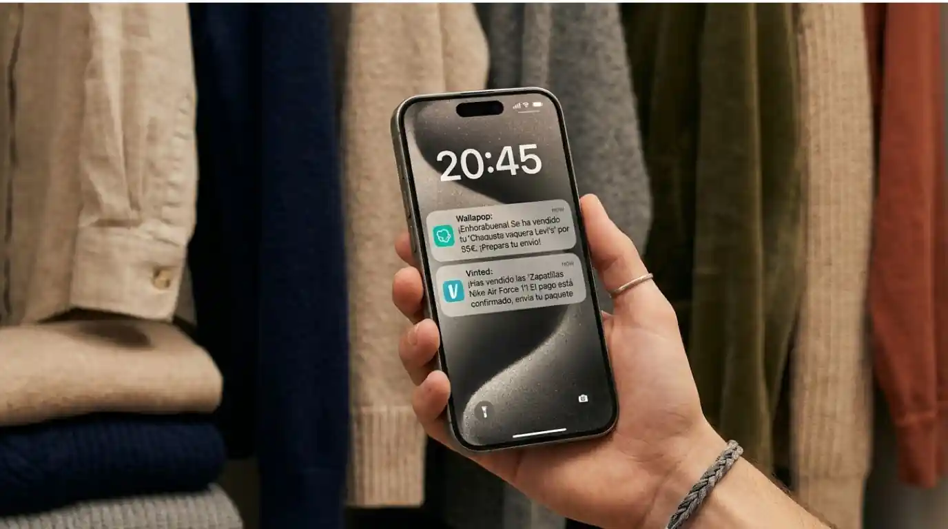 Digital clock marking peak hours to upload items to Wallapop and Vinted for more views