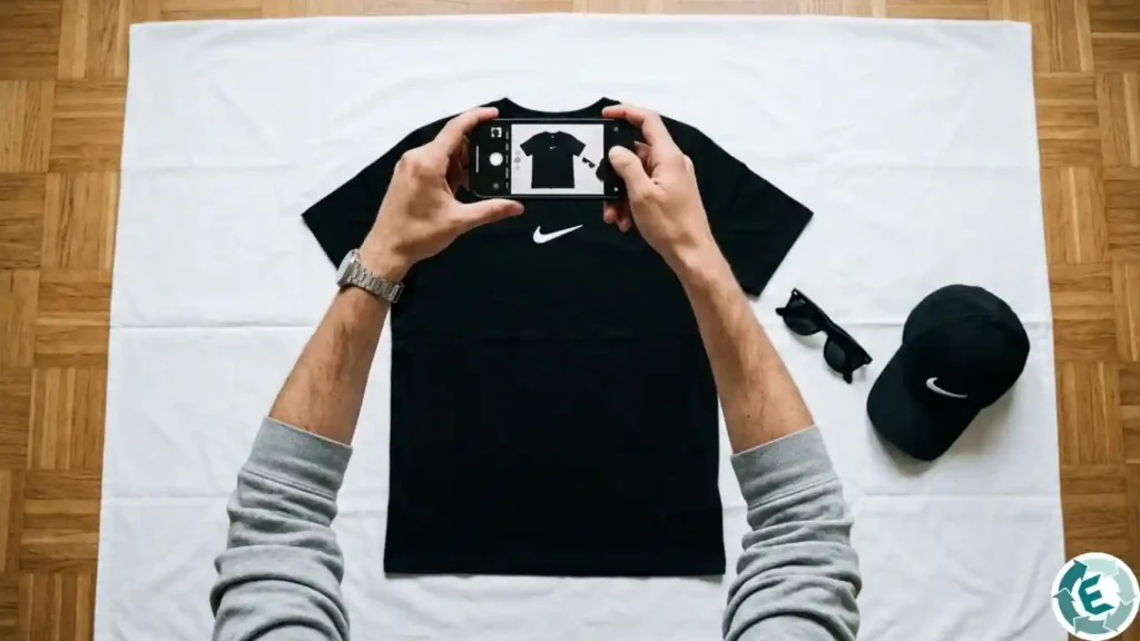 First cover photo for a Vinted listing: item laid flat on white sheet