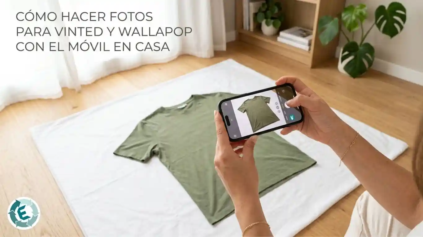 How to take photos for Vinted and Wallapop with your mobile at home